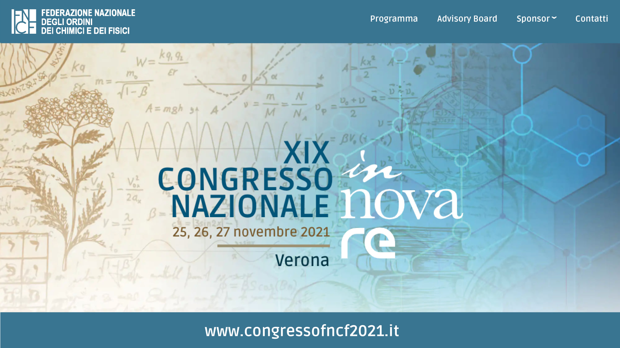 XIX CONGRESSO NAZIONALE DEI FISICI E DEI CHIMICI